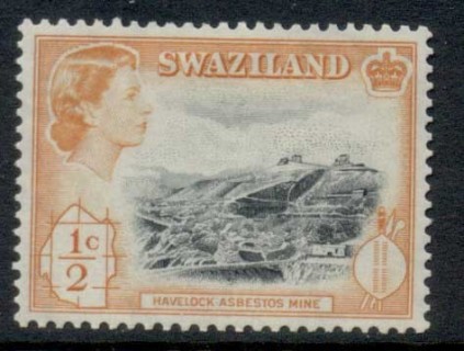 Swaziland-1961-QEII-Pictorials-decimal-0-5c-MLH