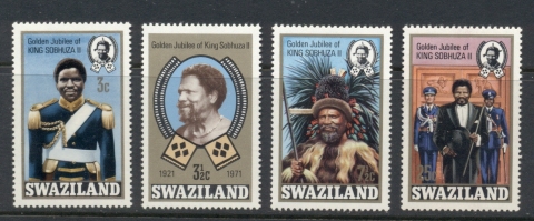 Swaziland-1971-King-Sobhuza-II-Golden-Jubilee-MUH