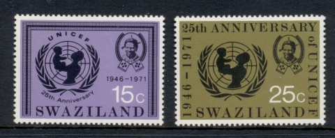 Swaziland-1972-UNICEF-25th-Anniversary-MUH