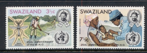 Swaziland-1973-WHO-Anniversary-MUH