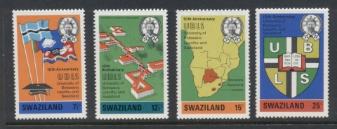 Swaziland-1974-University-10th-Anniversary-MUH