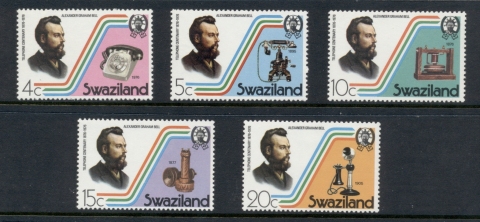 Swaziland-1976-Telephone-Centenary-MUH