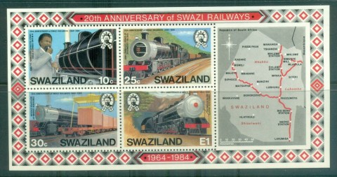 Swaziland-1984-Swazi-Railways-20th-Anniv