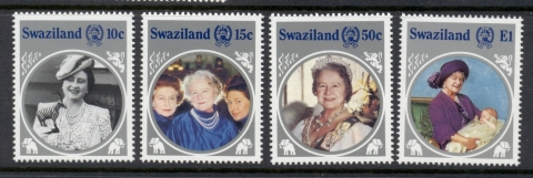 Swaziland-1985-Queen-Mother-85th-Birthday-MUH