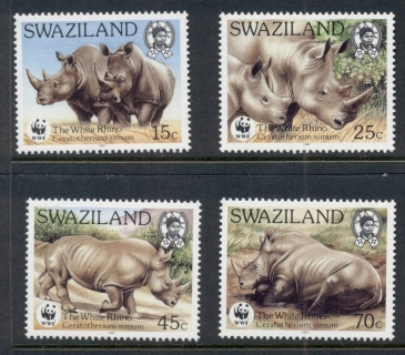 Swaziland-1987-WWF-White-Rhino-MUH