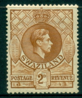 Swaziland-1938-KGVI-Portrait-2d-brown-MLH