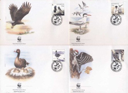 Sweden-1994 WWF Birds of Sweden FDC