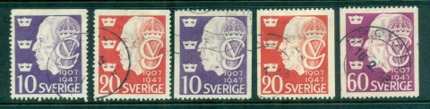 Sweden-1947-King-Gustav-V-FU-lot83850