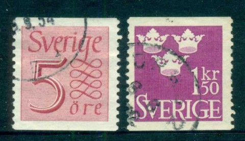 Sweden-1952-Numerals-Three-Crowns-FU-lot83810