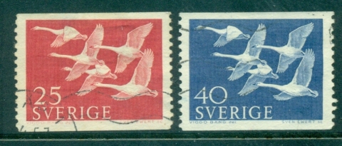 Sweden-1956-Whooper-Swans-FU-lot83821