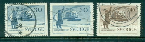 Sweden-1958-Helicopter-Mail-Service-FU-lot83824