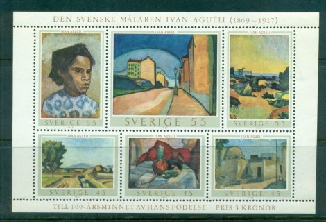 Sweden-1969-Paintings-by-Ivan-Agueli-Sheet-6-MUH-lot83889