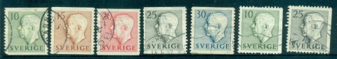 Sweden-1951-Gustav-VI-FU-lot83807