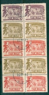 Sweden-1966-Drottningholm-Court-Theatrtop-2-creased-booklet-pane-FU-lot83856