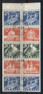 Sweden-1966-Ships-booklet-pane-FU