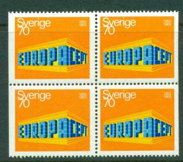 Sweden-1969-70o-Europa-Block-Perf-3-sides-MUH-Lot15900