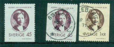 Sweden-1971-Womens-Suffrage-FU-lot83909