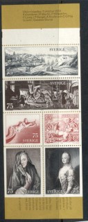 Sweden-1972-18th-century-Swedish-Art-bklt-MUH