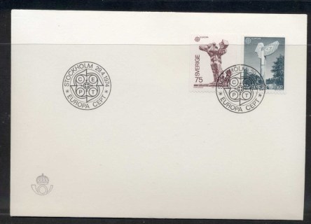 Sweden-1974-Europa-Sculpture-FDC