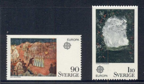 Sweden-1975-Europa-Paintings-MUH