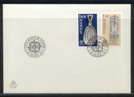 Sweden-1976-Europa-Pottery-FDC