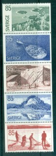 Sweden-1976-Views-in-Angermanland-Province-booklet-pane-MUH-lot83977