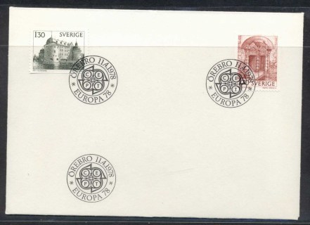 Sweden-1978-Europa-Architecture-FDC