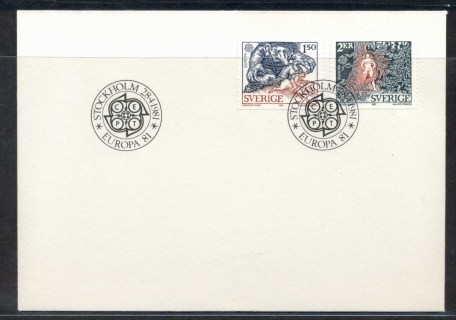 Sweden-1981-Europa-Folklore-FDC