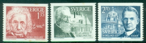 Sweden-1981-Nobel-Prizewinners-1921-MUH