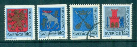 Sweden-1981-Provincial-Arms-FU-lot84042