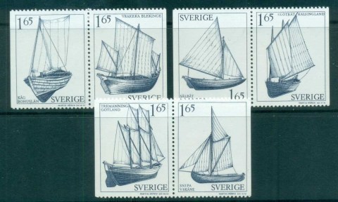 Sweden-1981-Sail-Boats-prs-MUH-lot84041