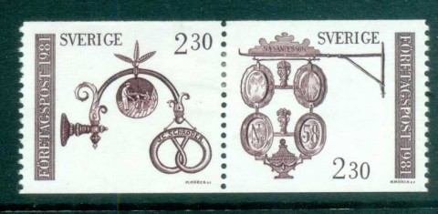 Sweden-1981-Shop-Signs-MUH-lot84046