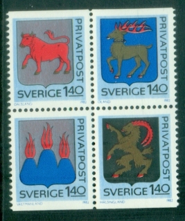 Sweden-1982-Discount-Stamps-Coat-of-Arms-MUH