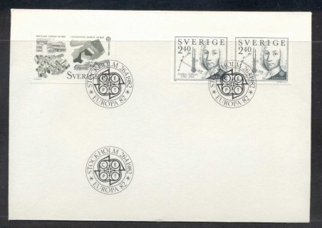 Sweden-1982-Europa-History-FDC