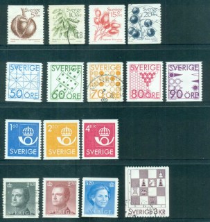 Sweden-1983-85-Definitives-MUH-MLH-FU-lot84061