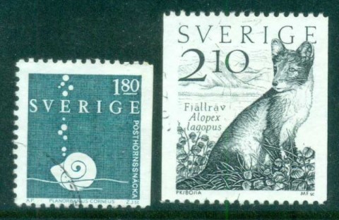 Sweden-1983-Snail-jpg-Arctic-Fox-FU-lot84071.jpg