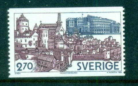 Sweden-1983-View-of-Helgeandsholmen-FU-lot84073