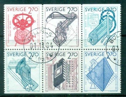 Sweden-1984-Swedish-Patent-System-booklet-pane-FU-lot84081