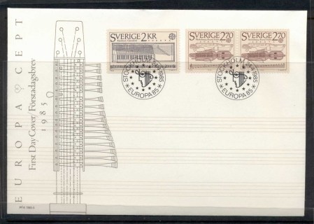 Sweden-1985-Europa-Music-Year-FDC