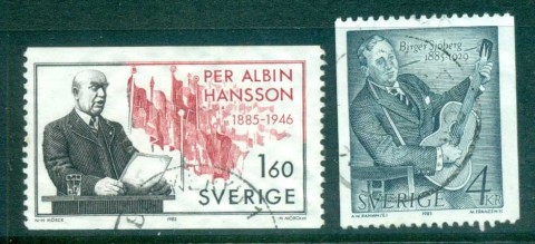 Sweden-1985-Famous-Men-FU-lot84092