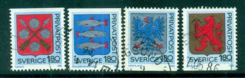 Sweden-1985-Provincial-Arms-FU-lot84087