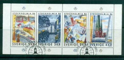 Sweden-1985-Stockholmia-Stamp-Ex-MS-FU-lot84089