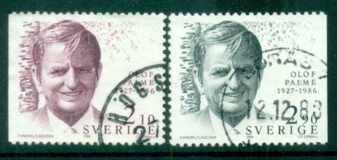 Sweden-1986-Olof-Palme-FU-lot84101