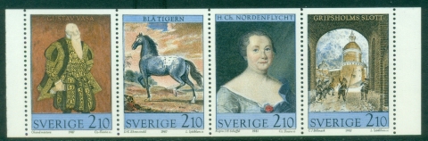 Sweden-1987-Art-at-Gripsholm-Castle-booklet-pane-MUH