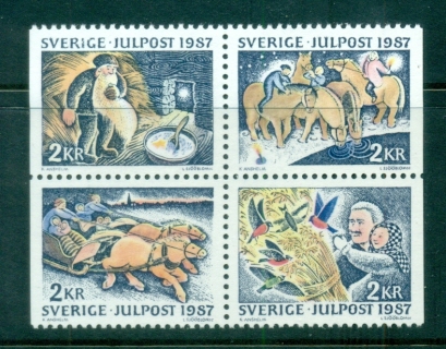 Sweden-1987-Xmas-Blk-4-MUH-lot84115