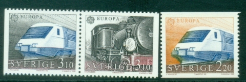 Sweden-1988-EUROPA-Stamps-Transportation-and-Communications-MUH