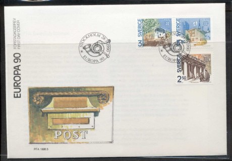 Sweden-1990-Europa-Post-Offices-FDC