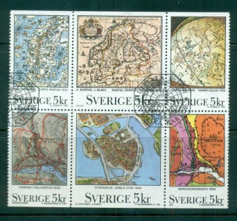 Sweden-1990-Maps-booklet-pane-FU-lot84153