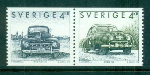 Sweden-1992-1950-Automobiles-pr-MUH-lot84168