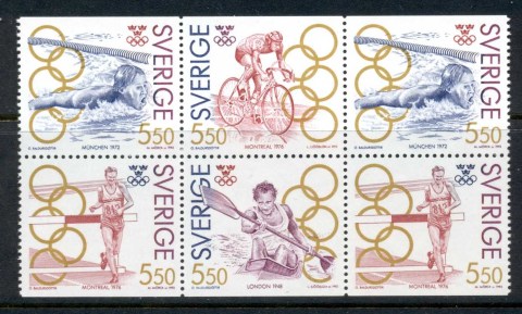 Sweden-1992-Olympic-Champions-booklet-pane-MUH